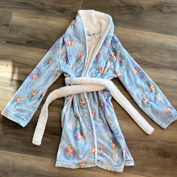 Girls Disney Frozen Robe with Hood, size 8 - Picture 1 of 4